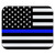 Thin Blue Line American Flag Low Profile Thin Mouse Pad Mousepad