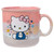 Silver Buffalo Sanrio Hello Kitty Reactive Glaze Ceramic Camper Mug, 20 Ounces