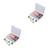 TEHAUX 50 Pcs 1 Sewing Machine Bobbins Sewing Thread Embroidery Machine Colors Thread Spools Sewing Kit Sewing Machine Spool Machine Bobbin Spool Bobbin Case Color Line Suite