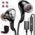 USB C Headphones for iPhone 15 Pro Max Plus iPad Pro, Type C Earphones Noise Cancelling Wired Earbuds with Mic HiFi Stereo Volume Control for Samsung S23 Ultra S22 A53 Galaxy Flip 5 Pixel 8 7 Pro 6 A