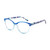 FEISEDY Reading Glasses Cat Eye Blue Light Blocking Readers Anti Eyestrain with Spring Hinge B0043 Blue 1.5x