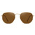 Fozono Polarized Hexagon Sunglasses for Women Men Metal Frame Square Small Polygon Sun Glasses UV400 Protection (A) Gold-Brown
