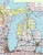 Gifts Delight Laminated 24x30 Poster: Michigan Road Map Michigan Map