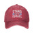 Stand with Israel,Support Israeli Cowboy Hat Men Vintage Baseball Cap Women Trucker Hat Dad Hat Snapback Hat Red