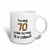 3dRose mug_184965_3 Turning 70 Is Like Turning 21 In Celsius - Humorous 70Th Birthday Gift Magic Transforming Mug, 11 oz