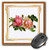 3dRose LLC 8 x 8 x 0.25 Victorian Framed Roses Mouse Pad (mp_80320_1)