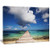 Designart PT10793-20-12 Long Pier into Serene Maldives Ocean-Large Sea Bridge Canvas Art Print-20x12, 12" H x 20" W x 1" D 1P