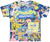 Mens Spongebob Squarepants Classic Shirt - Spongebob, Patrick & Krusty Krab Sublimated Allover T-Shirt (White, Small)