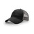 Richardson 111 Garment Washed Trucker (Black/Charcoal)