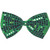 St Patrick's Day Green Glitz 'N Gleam Bow Tie 4?in. x 7in. Pkg/6