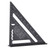 Triangle Ruler, 7in Woodworking Triangular Ruler with Clear Scale, Corrosion Resistant Aluminum Right Angle Ruler, Smooth Texture 90 Degree Ruler for Framing, Drafting, Engineering & Architecture
