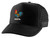 ALLNTRENDS Colorful Rooster Embroidered Trucker Hat Adult Baseball Cap Adjustable Snapback (Black)