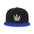 Adjustable Snapback Hat for Men Women, White Weed Leaf Unisex Hip Hop Baseball Cap Trucker Dad Hats