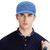 Croogo Short Brim Hat Cool Trucker Hat Casual 5 Panel Cotton Cap Soft Short Bill Baseball Cap Umpire Cap Fitted Cap,Blue-DY07