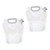 FOYTOKI 2pcs Foldable Water Bag Collapsible Water Bag Folding Water Containers Collapsible Water Tank Hiking Water Camping Water Can Outdoor Drink Holder White Pe Material Travel