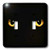 3dRose lsp_128253_2 Spooky Black Cat'S Eyes Double Toggle Switch