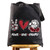 WZMPA Horror Movie Fans Cosmetic Bag Movie Inspired Gift Peace Love Movie Makeup Zipper Pouch Bag Horror Movie Merchandise (Peace Chuc TG BL)