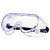 Safety Goggles Anti Fog Adjustable Over the Glasses Wide Vision Eye Protection for Chemical Splash 2 PACK