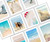 Beach Scenes Greeting Cards - Set of 10 All Occasion 5x7 Note Cards with Envelopes. Blank Inside. Assorted Photographic Ocean, Beach Designs.