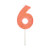 Meri Meri Coral Number 6 Candle