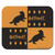 Harry Potter Hufflepuff Pattern Low Profile Thin Mouse Pad Mousepad