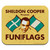 Big Bang Theory Sheldon Cooper Fun with Flags Low Profile Thin Mouse Pad Mousepad