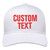 Custom Hats Embroidery Baseball Cap Embroidered Dad Hat Personalized Text Adjustable Men Women White