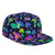 Adults Teens Snapback Flat Bill Brim Cap, Cool Hip Hop Hat Sun Hat Breathable Adjustable Baseball Caps (for Goth Gothic Hippie Trippy Magic Mushroom)