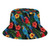 Parrot Bucket Hat for Men and Women, Funny Summer Beach Fishing Hat, Sun Fisherman Hat for Outdoor