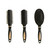 Detangling Brush for Adults & Kids Hair -3pcs hair brush, Detangler Hairbrush for Natural, Curly, Straight, Wet or Dry Hair (BLACK)