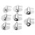 homfanseec 8pcs Sewing Rolled Hemmer Foot, 3mm-10mm Wide Narrow Rolled Hem Sewing Machine Presser Foot Kit, Hemming Foot Kit for Sewing Rolled Hemmer Presser Foot