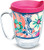Tervis 1318906 Bright Wild Blooms Insulated Travel Tumbler with Wrap and Lid 16 oz Mug - Tritan, Clear
