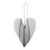 Stephan Baby Stephan Baby Heirloomed Collection Lavender-Filled Hanging Keepsake Pillow Available in 6 Designs, Stripey Gray Heart