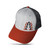 Simple Pine Trees Trucker Hats for Men Adjustable Snapback Mesh Cap Great for Outdoors (Red/Grey)