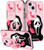 Goocrux (2in1 for iPhone 13 Case Skull Skeleton for Women Girls Cute Girly Phone Cover Cool Funny Gothic Design with Slide Camera Cover+Ring Holder Teen Cases for iPhone13 6.1''