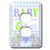 3dRose lsp_57086_6 Baby Shower - Cute Twin Elephants Green And Blue 2 Plug Outlet Cover