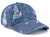 TSSGBL Fashion Cute Distressed Denim Cotton Baseball Cap Vintage Washed Dad Hat Adjustable Plain Low Profile Headwear Ball Caps for Women Men -Navy