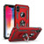 Compatible with iPhone Xs Case/iPhone X Case Magnetic Ring Holder Stand Kickstand Protective Cover Dual Layer TPU + PC Anti-Scratch Rugged Armor Case for iPhone Xs 5.8" 2018 (Red)