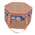 EXQUIMEUBLE Portable Picnic Basket Adults Rattan Storage Basket Picnic Organizer Basket Wicker Storage Basket Woven EXQUIMEUBLE Portable Picnic Basket Adults Rattan Storage Basket Picnic Organizer Basket Wicker Storage Basket Woven