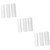 TEHAUX 9 Pcs Clay Texture Stick Polymer Clay Roller Embossing Pottery Texture Rollers Clay Twig Roller Texture Roller for Earrings Stamp Making Kit Embossing Stick White Manual Plastic