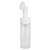 Foam Bottle with Brush, Mousse Foaming Bottle Silicone Brush Empty Refillable Facial Cleanser Foaming Bottle Transparent (100ML)