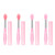 Unaikoo 4PCS Lip Brushes, Lip Mask Applicator, Silicone Lip Applicator, Lip Gloss Applicator, Lip Balm Applicator Reusable, Lip Scrub Brush, Lipstick Applicator Wands, Silicone Lip Brush with Cover