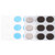 FOMIYES 4 Sheets Snare Drum Mute Pad Soft Drum Dampener Drum Dampening Part Drum Silencers Electric Drum Pad Drum Dampening Cushion Adhesive Damper Pads Damping Pad Silica Gel Drum Kit