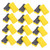 Tofficu 24pcs Whiteboard Eraser Chalkboard Erasers Felt Education Craft Supplies Mini Chalkboard Erasers Chalk Eraser Magnetic Chalkboard Wiper Bulk Calendar Eva Felt Cloth Child