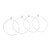 ERINGOGO 4Pcs Strings music line musical instrument meter carbon string Banjo Restringing Tool guitar string classical white Component wire Ukulele Wire ballad Music Wire Accessories