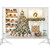 HUAYI 7x5ft Christmas Trees Background Photo Backdrop Xmas Party Decor Photography Backdrops Indoors Fireplace Photo Studio Props Baby Shower Xt-6866