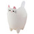 SOESFOUFU Cat Shaped Trash Can Small Garbage Can Cute Trash Can Desktop Garbage Can Small Trash Bin Desktop Cat Decoration Tiny Trash Can Mini Trashcan Small Desktop Office White Animal Pp
