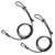 WE-POLUJ Kayak Paddle Leash Elastics Kayak Canoe Safety String Fishing Rod Leash Lanyard String with Carabiner Clip for Paddling Boatings Accessories