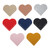 Hemoton 8Pcs Heart Leather Bookmark Reading Page Marker Music Page Holder pu Leather Bookmark Heart Page Marker Page Holder Clip Leather Book Marks Reading Shelf Love Student PVC Leather