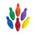 Fun Express Christmas Lightbulb-Shaped Crayons - Basic Supplies - 24 Pieces